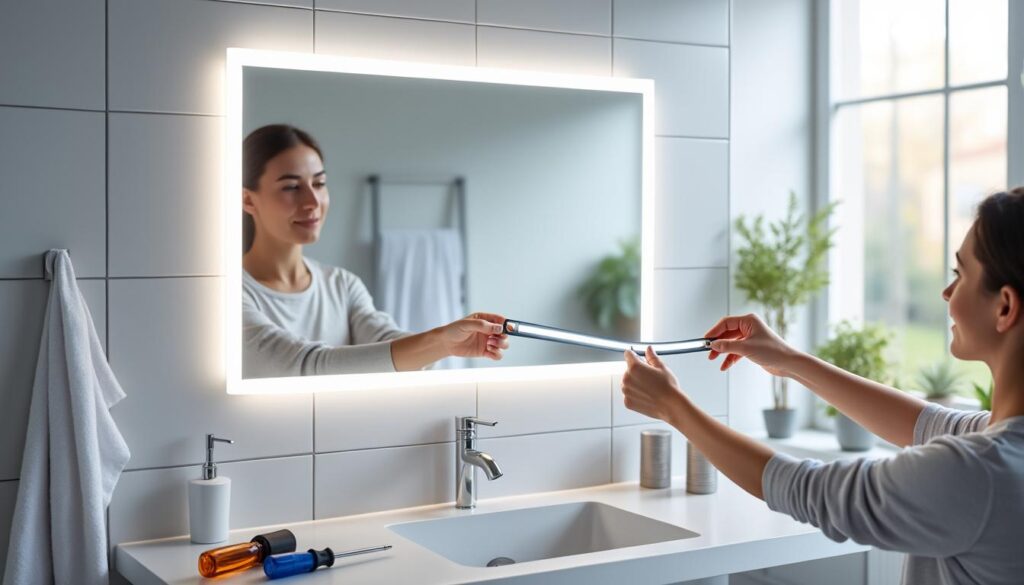 découvrez notre guide simple et rapide pour changer la led de votre miroir de salle de bain étape par étape, pour une rénovation facile et efficace.